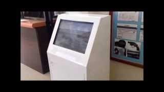 kiosk touchscreen transparent LCD demo