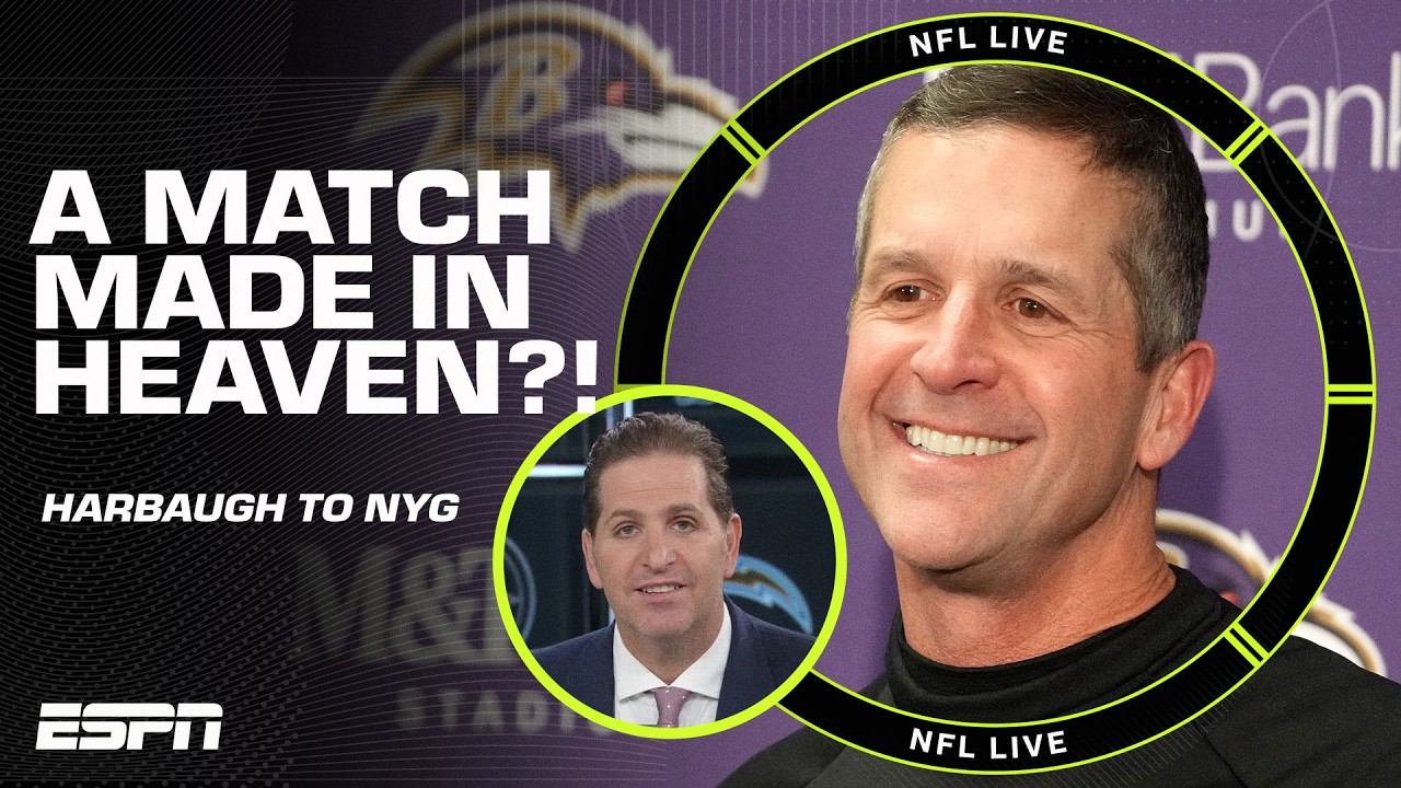 Dan Orlovsky calls the Giants hiring John Harbaugh an 'INSTANT CHANGE!' 📈 | NFL Live