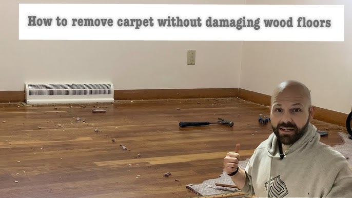 How to remove carpet glue adhesive from hardwoods #househacking