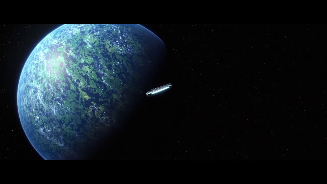 Millennium falcon hyperspace star wars - YouTube