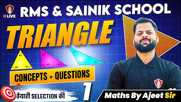 Class 6 Maths Sainik School | Top 20 Triangle Questions and Concepts | RMS School Coaching | AISSEE