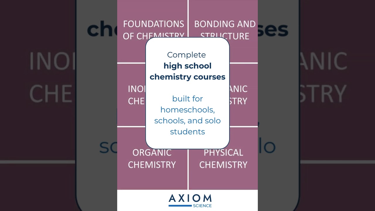 Full high school chemistry curriculum 