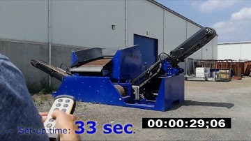 FleXiever Mobile Screeners: Fast set- and fold-up time (remote-controlled)