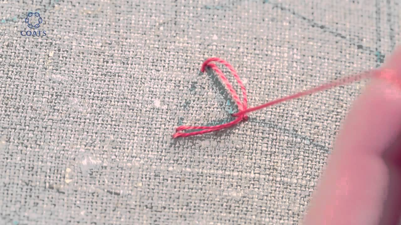 Learn How To Fly Stitch Embroidery Beginner German - YouTube