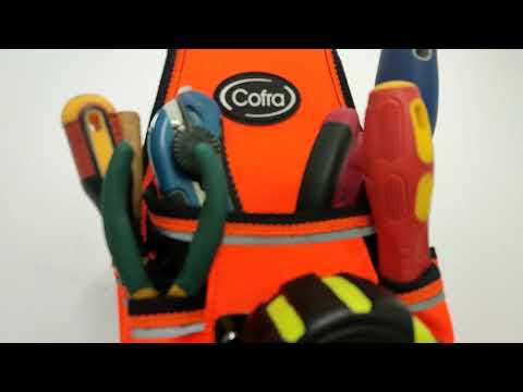 TC-4411PO Сумка поясная Cofra для инструментов, оранжевая/черная ВИДЕООБЗОР