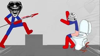 Superman - Best Falls 🤣 Stickman Dismounting compilation of Funny Moments #731 screenshot 1