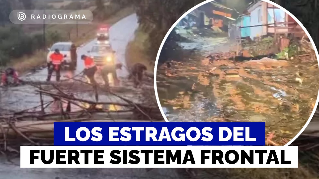 Emergencia en el sur de Chile: las consecuencias del fuerte sistema frontal