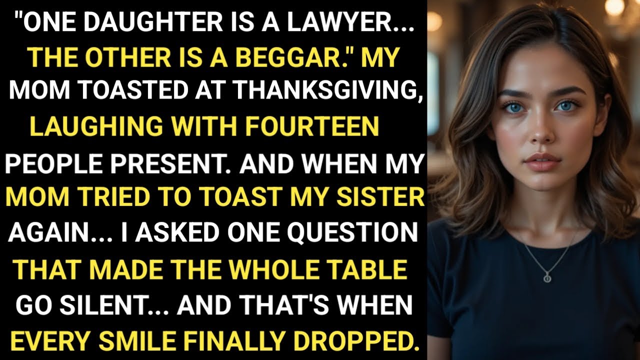 My Mom Announced, 'I Have Two Daughters A Famous Lawyer, A Beggar,' at Our Thanksgiving Dinner...
