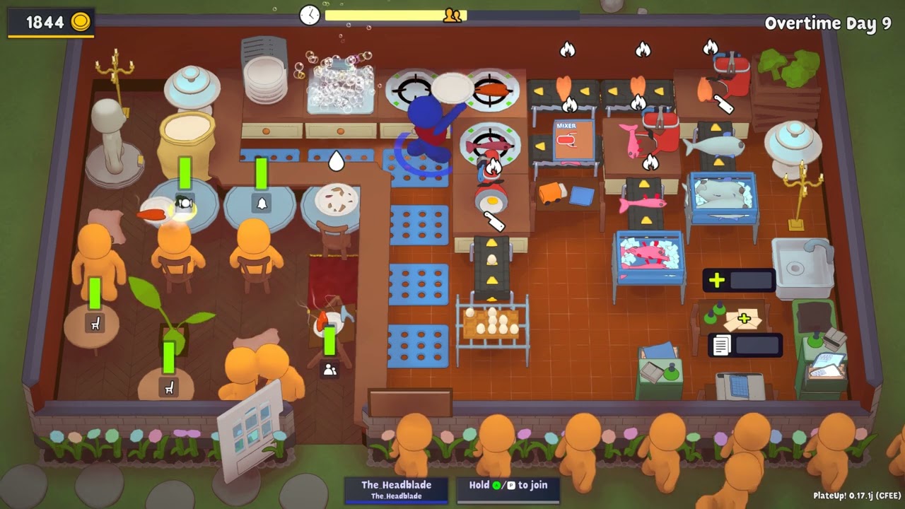 PlateUp fish run / OT day 9