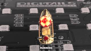 1956 Chevy DIGI TAILS LED Taillight Panels in stock housing