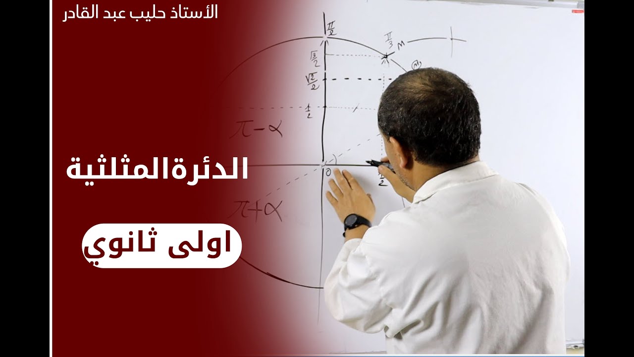 الدائرة المثلثية اولى ( 1و2 ) ثانوي  + ثالثة (3) ثانوي  ( مهمة في الاعداد المركبة ، عمدة عدد مركب )