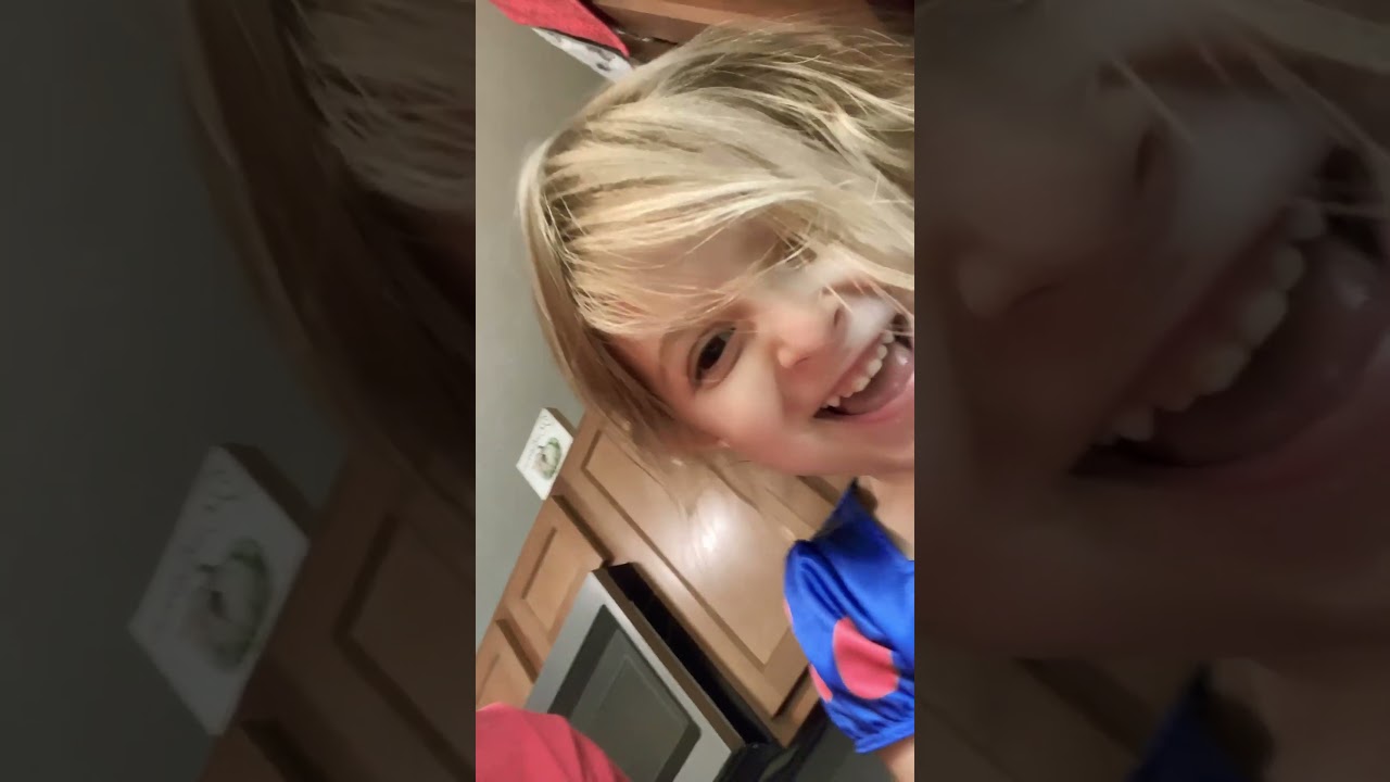 Making snow kool aid with my babies