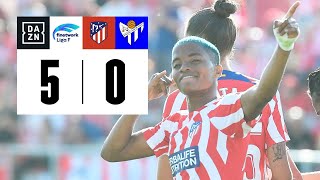 Atlético de Madrid vs Sporting Club Huelva (5-0) | Resumen y goles | Highlights Liga F