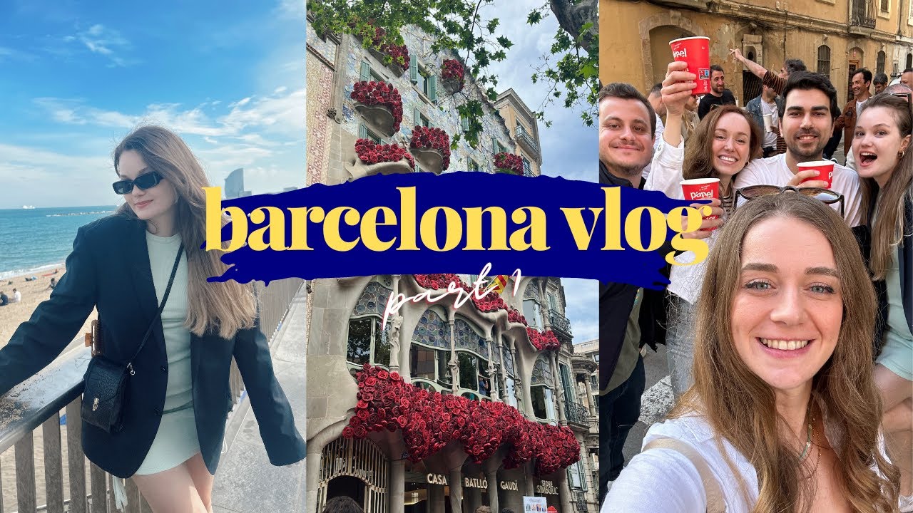 BARCELONA VLOG - PART 1💃🏼 | ilk vlog, benimle ve arkadaşlarımla tanışın🫶🏻