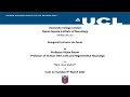 Ucl queen square institute of neurology inaugural lecture  rickie patani  march 2021