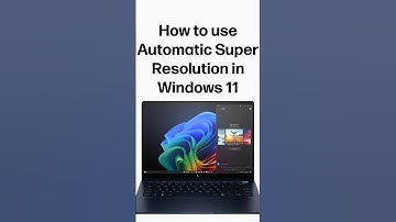 How to use Automatic Super Resolution in Windows 11 | AI PC #shorts