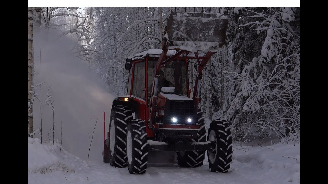Tapaninajelulla. Ei musaa, vain koneen ääntä. Valmet 305 & TR 220. 4k. Joensuu, Finland 26.12.2021