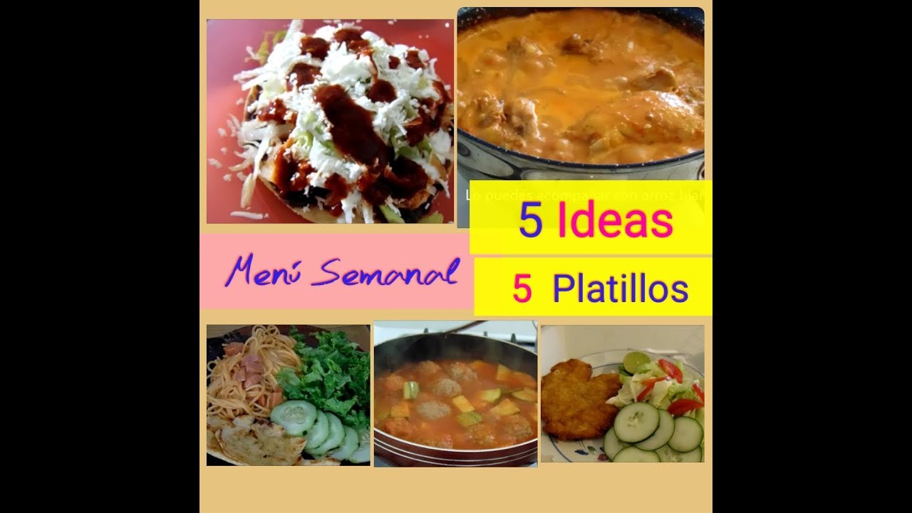 Menu Semanal #2 | Cinco Comidas| Cinco Ideas | Kaeri  Beauty Blop
