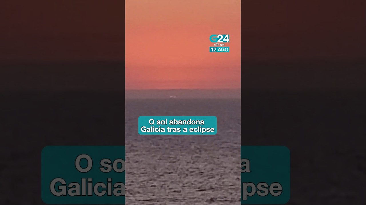 🌘 GALICIA | O eclipse despídese con SOLPORES coma este en VALDOVIÑO