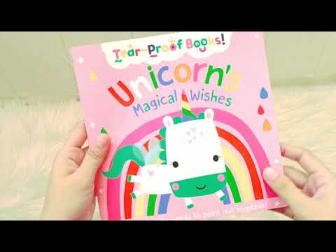 Unicorn's Magical Wishes Tear-Proof Story Books (bahan dari waterproof material)