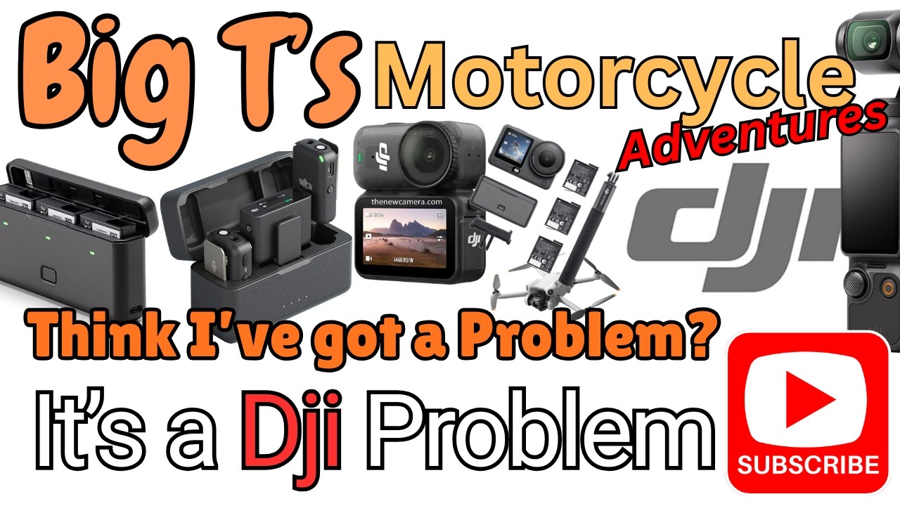 Big T's Motorcycle Adventures and Big T got a Problem, it's a DJI problem #dji #djiactioncamera
