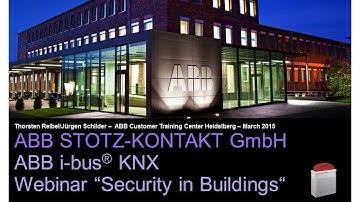 Webinar about Security in Buildings