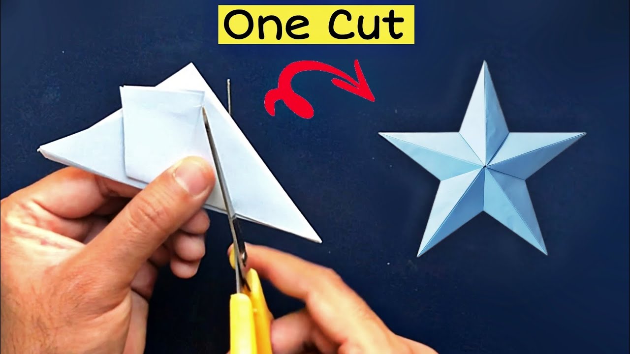 Creative Shapes Etc. - Small Single Color Construction Paper Craft Cut-out  - Star