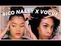 RECREATING RICO NASTY'S VOGUE BEAUTY SECRETS | STRIAGHT BROW + FAKE FRECKLES | alexia martin