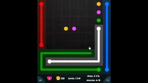 flow game facebook - beginners pack level 130 Connect the dots