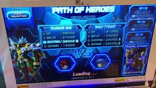Hero of robots Galaxy Epoch Ver 2 Path of heroes Warrior God (Legend) Vs. Wolf Tyrant
