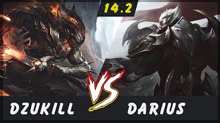 Dzukill  Yasuo vs Darius TOP Patch 14.2  Yasuo Gameplay