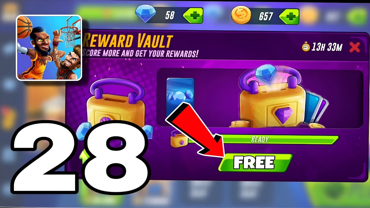 Basketball Arena Free Reward Vault - Pro Gameplay
