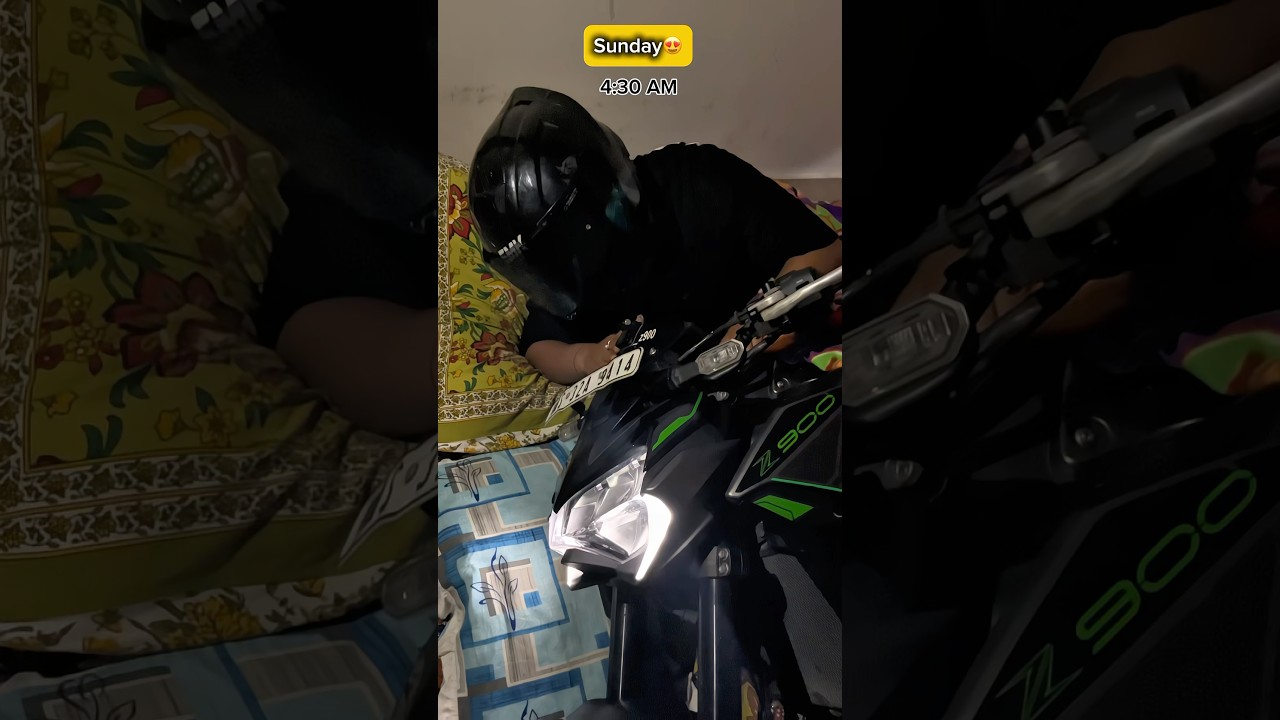 Biker’s Normal day😒Vs Sunday☠️