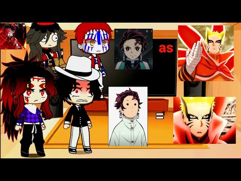 °•~Lunas superiores+muzan reaccionan a tanjiro as Naruto (5/5)•°~\♤