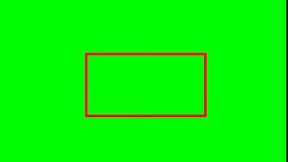 Animated  Green Screen Rectangle Effect  4k     Red Rectangle