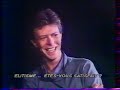 Capture de la vidéo Bowie Rare Elephant Man Extracts + Int @ Tf1 News, 1980