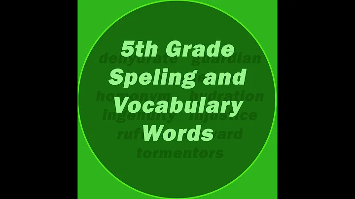 5th grade Vocabulary Words
