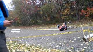 Cyclocross bunny hop fail.