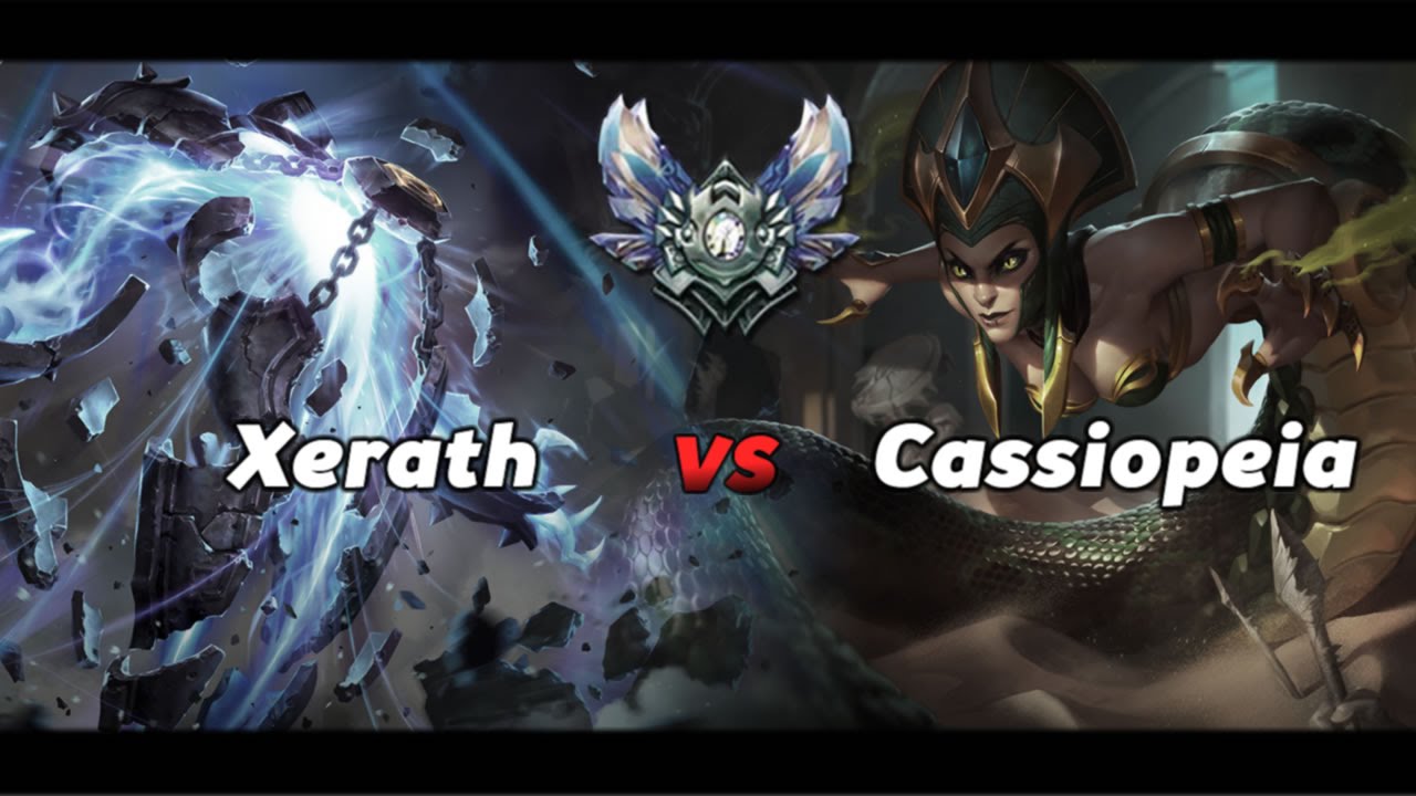 LoL - Xerath vs Cassiopeia Season 6 Mid Gameplay