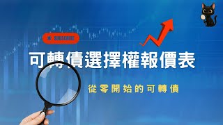 可轉債選擇權報價表好複雜?-Cbas報價表怎麼看可轉債系列9