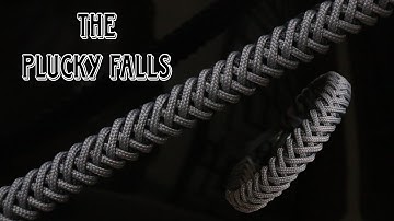 HOW TO MAKE PLUCKY FALLS KNOT PARACORD BRACELET, EASY PARACORD TUTORIAL, DIY.