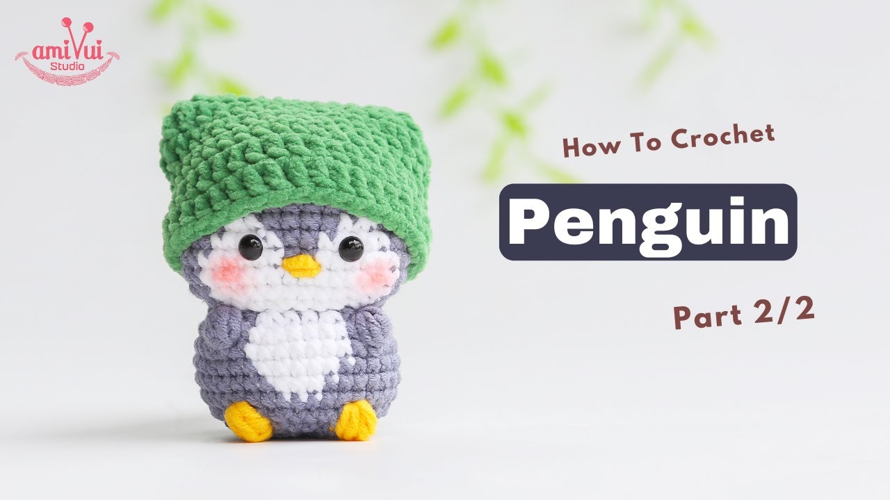 #469 | Amigurumi Penguin (2/2) | Crochet No Sew | Amigurumi Beginner Tutorial | AmivuiStudio