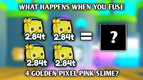 What Happens when you Fuse 4 GOLDEN PIXEL PINK SLIME? Pet Simulator X PIXEL Update
