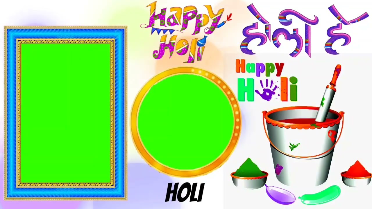 Holi green screen video 2022 | new holi green screen video 2022 | happy holi green screen | P1