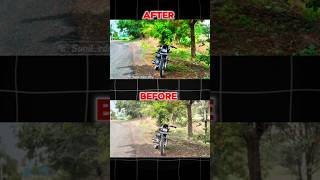 Splendor Before vs After Edit 😱🔥 #shorts#bikeedit#beforeafter#capcut#editing#viralshorts