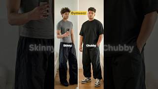 GYM-WEAR: Skinny Vs Chubby #gymwear #gym #gymclothes #shorts