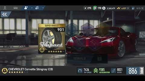 NFS No Limits | Chevrolet Corvette Stingray C8 | Stage 6 Maxed