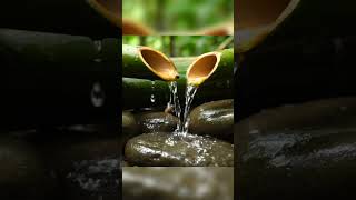 Download Lagu Relaksasi air mengalir dari celah bambu bikin tenang #alam #relaxing #pemandangansungai #shorts MP3
