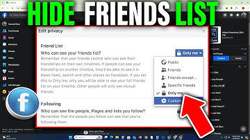 How to hide your friends on Facebook 2025 (PC or Laptop)