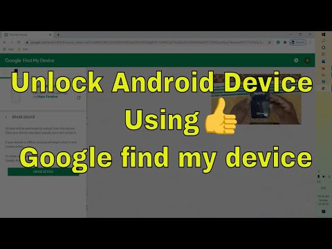 Unlock Your Android Device Using Google find my device